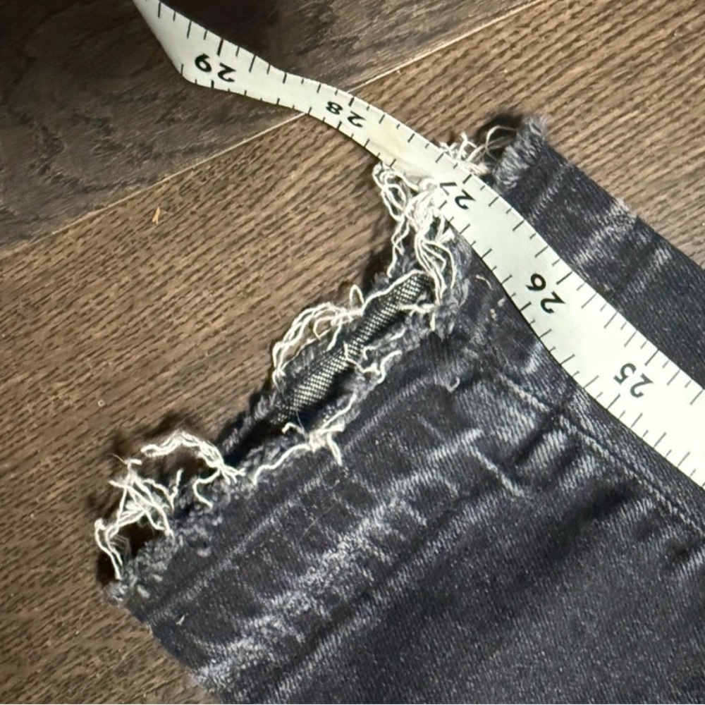 R13 luxury distressed strummer black Alison skinny jeans size 26 high end - Picture 7 of 10